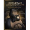 Подушка на подголовник Chevrolet (из экокожи c черным велюром) - Фото № 5