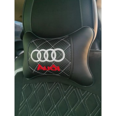 Подушка на подголовник AUDI (из экокожи с белой прошивкой) Подушка на подголовник AUDI (из экокожи с белой прошивкой)