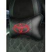 Подушка на подголовник TOYOTA (из экокожи c черной вставкой)