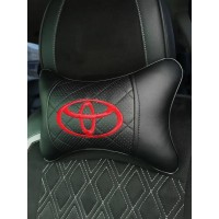 Подушка на подголовник TOYOTA (из экокожи c черной вставкой)