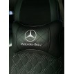 Подушка на подголовник Mercedes-Benz (черная, из экокожи)