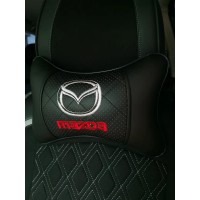 Подушка на подголовник MAZDA (из экокожи с черной вставкой)