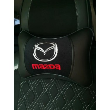 Подушка на подголовник MAZDA (из экокожи с черным велюром) Подушка на подголовник MAZDA (из экокожи с черным велюром)