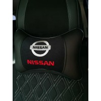 Подушка на подголовник NISSAN (из экокожи с черным велюром) Подушка на подголовник NISSAN (из экокожи с черным велюром)