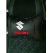 Подушка на подголовник SUZUKI (из экокожи c черной вставкой)