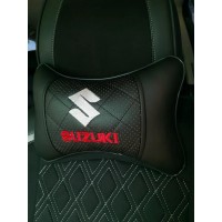 Подушка на подголовник SUZUKI (из экокожи c черной вставкой)