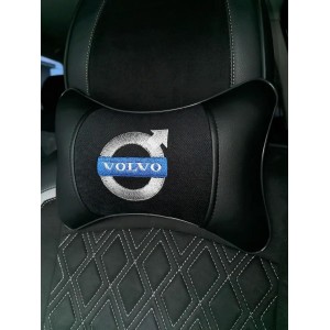 Подушка на подголовник VOLVO (из экокожи с черным велюром)