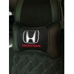 Подушка на подголовник HONDA (из экокожи c черным велюром)