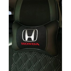 Подушка на подголовник HONDA (из экокожи c черным велюром)