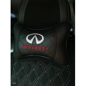 Подушка на подголовник INFINITI (с черной вставкой, из экокожи)
