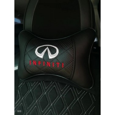 Подушка на подголовник INFINITI (с черной вставкой, из экокожи) Подушка на подголовник INFINITI (с черной вставкой, из экокожи)