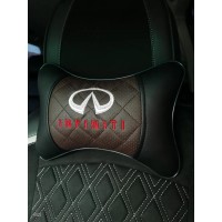 Подушка на подголовник INFINITI (с коричневой вставкой, из экокожи) Подушка на подголовник INFINITI (с коричневой вставкой, из экокожи)