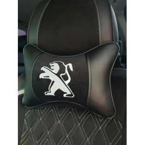 Автомобильная подушка под шею с вышивкой PEUGEOT