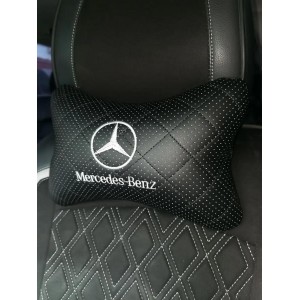 Подушка на подголовник Mercedes-Benz (из экокожи с прострочкой)