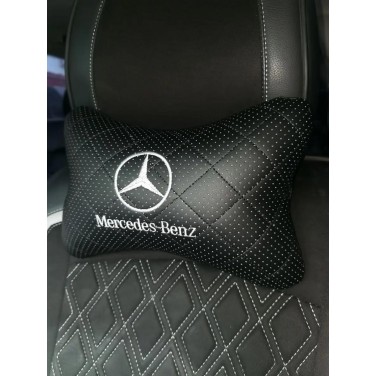 Подушка на подголовник Mercedes-Benz (из экокожи с прострочкой)