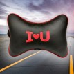 Подушка на подголовник I love you (из экокожи)