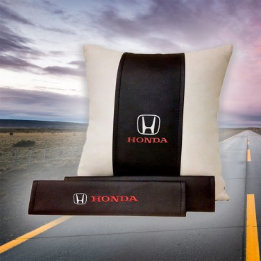 Подарочный набор HONDA: подушка и накладки на ремень безопасности