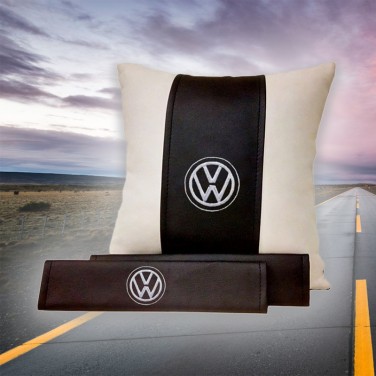 Подарочный набор VOLKSWAGEN: подушка и накладки на ремень безопасности