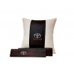 Подарочный набор с вашим логотипом (подушка декоративная и накладки на ремень безопасности)