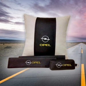 Подарочный набор OPEL: подушка, ключница, накладки на ремень безопасности