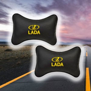 Малый комплект подушек на подголовник Lada (из экокожи)
