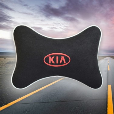 Подушка на подголовник KIA (из черного велюра)