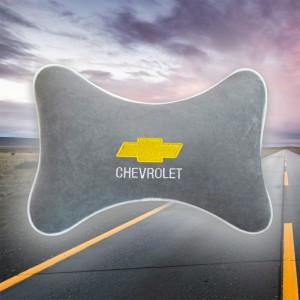 Подушка на подголовник Chevrolet (из серого велюра) 