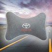 Подушка на подголовник TOYOTA (из серого велюра)