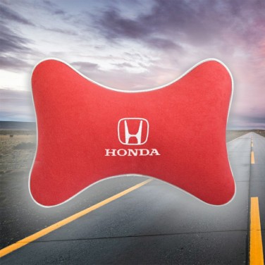 Подушка на подголовник HONDA (из красного велюра)