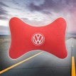 Подушка на подголовник VOLKSWAGEN (из красного велюра)