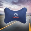 Подушка на подголовник MAZDA (из синего велюра)