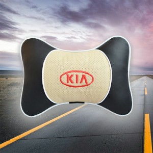 Подушка на подголовник KIA (с вставкой из бежевой экокожи)