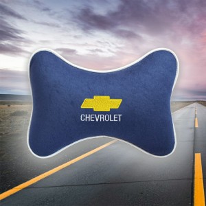 Подушка на подголовник Chevrolet (из синего велюра) 