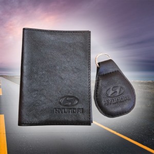 Подарочный набор Hyundai: обложка для автодокументов и брелок