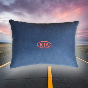 Подушка декоративная KIA (из синего велюра)