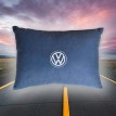 Подушка декоративная VOLKSWAGEN (из синего велюра)