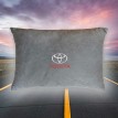 Подушка декоративная TOYOTA (из серого велюра)