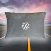 Подушка декоративная VOLKSWAGEN (из серого велюра)