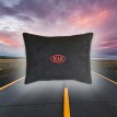 Подушка декоративная KIA (из чёрного велюра)