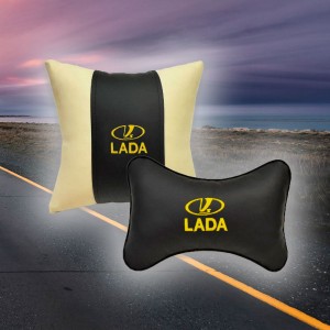 Малый комплект подушек в салон автомобиля Lada (из экокожи)