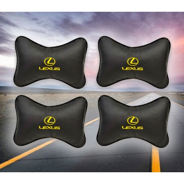 Комплект подушек на подголовник Lexus (из экокожи)