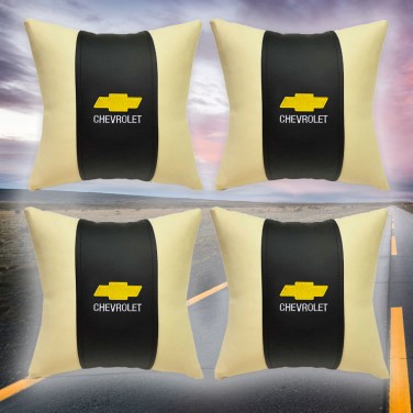 Большой комплект декоративных подушек Chevrolet (из экокожи)