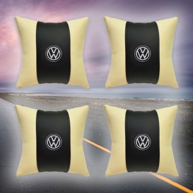 Большой комплект декоративных подушек Volkswagen (из экокожи)