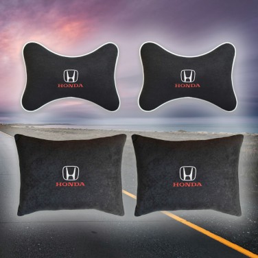 Подарочный комплект подушек Honda (из чёрного велюра)