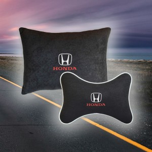 Малый подарочный комплект подушек Honda (из чёрного велюра)