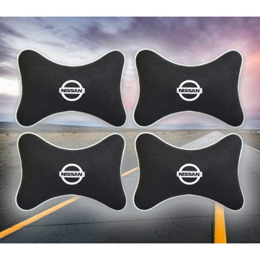 Комплект подушек на подголовник Nissan (из чёрного велюра) Комплект подушек на подголовник Nissan (из чёрного велюра)