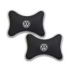 Малый комплект подушек на подголовник Volkswagen (из чёрного велюра) Малый комплект подушек на подголовник Volkswagen (из чёрного велюра) - Фото № 2