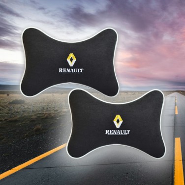 Малый комплект подушек на подголовник Renault (из чёрного велюра) Малый комплект подушек на подголовник Renault (из чёрного велюра)