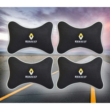 Комплект подушек на подголовник Renault (из чёрного велюра) Комплект подушек на подголовник Renault (из чёрного велюра)