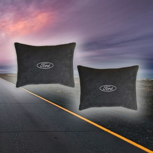 Малый комплект подушек в салон авто Ford (из черного велюра)
